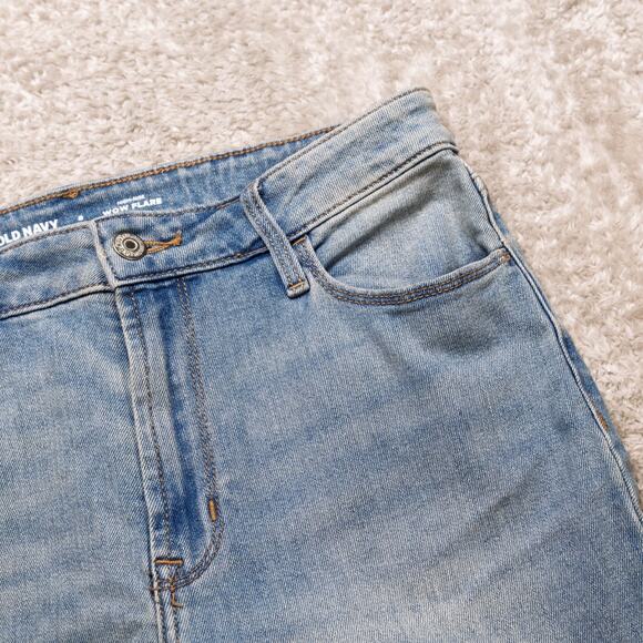 Old Navy High Rise WOW Flare Light Blue Jeans Denim Womens Size 8 NWOT - Picture 9 of 12